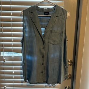 Jean Who What Wear Top, Sleeveless